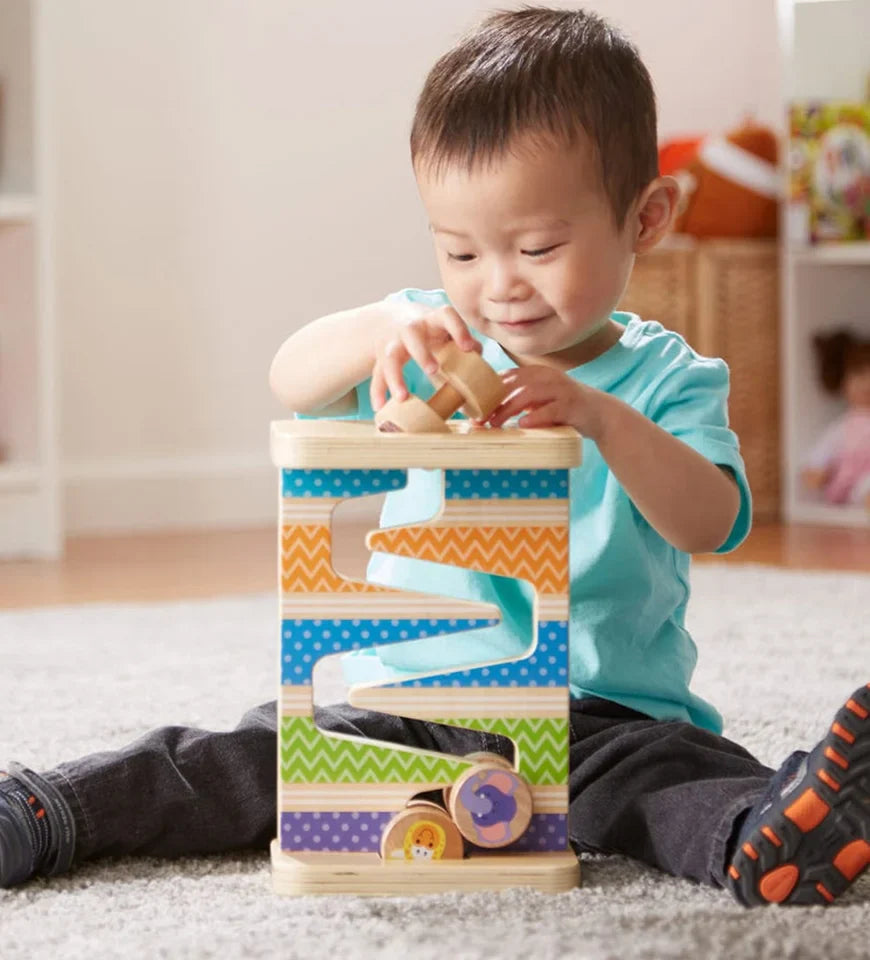 Safari zig zag tower with 4 rolling pieces