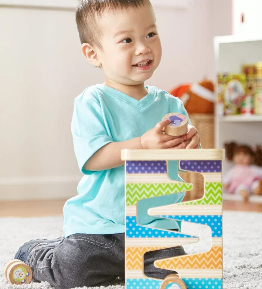 Safari zig zag tower with 4 rolling pieces