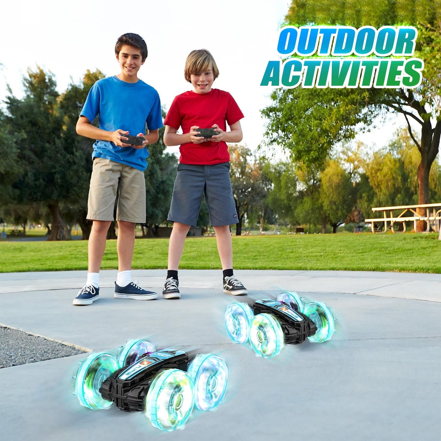 Loheer RC Car for Kids, 2.4 GHz Amphibious Remote Control Cars All Terrain Toys Boys Girls Gifts