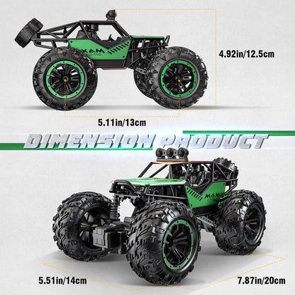 Remote Control Car, 1:16 Scale 2.4Ghz RC Cars 4x4 Off Road Trucks, Waterproof RTR RC Monster Truck 36KM/H, Toys for Kids and Adults with 2 Batteries 35+ mins Play