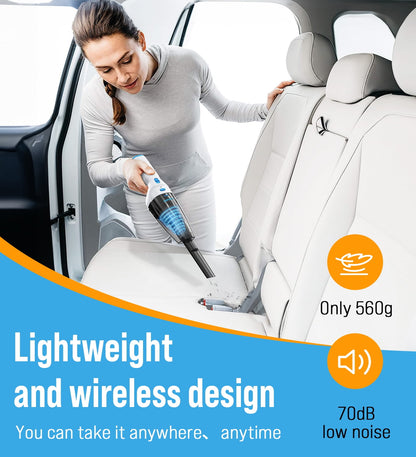 Loheer Handheld Vacuum Cordless, 9.5KPA Hand Vacuum, Portable Lightweight for Home Car Pet, New