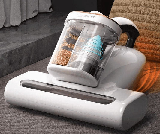 LOHEER Mattress Vacuum Cleaner Bed Vacuum with 16Kpa Suction 253.7nm UV-C Light, HEPA Filter & Heating & Ultrasonic Tech, 500W, Corded